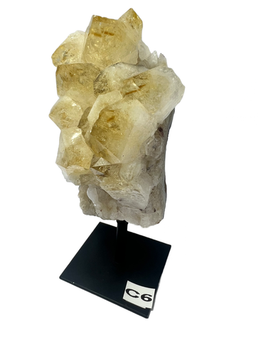 Citrinie Cluster on Stand C6 Healing Stone Crystal Decoration Home Meditation - Picture 2 of 3