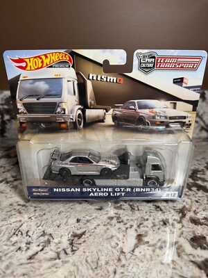 未開封 SKYLINE GT-R (BNR34) AERO LIFT NISMO Hot Wheels Team Transport Nissan Skyline R34 GT-R Aero Lift #12