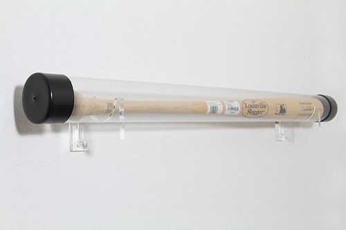Horizontaler Baseballschläger Wandhalterung Acryl Halter Display mit Schrauben SG AR03 - Bild 2 von 2