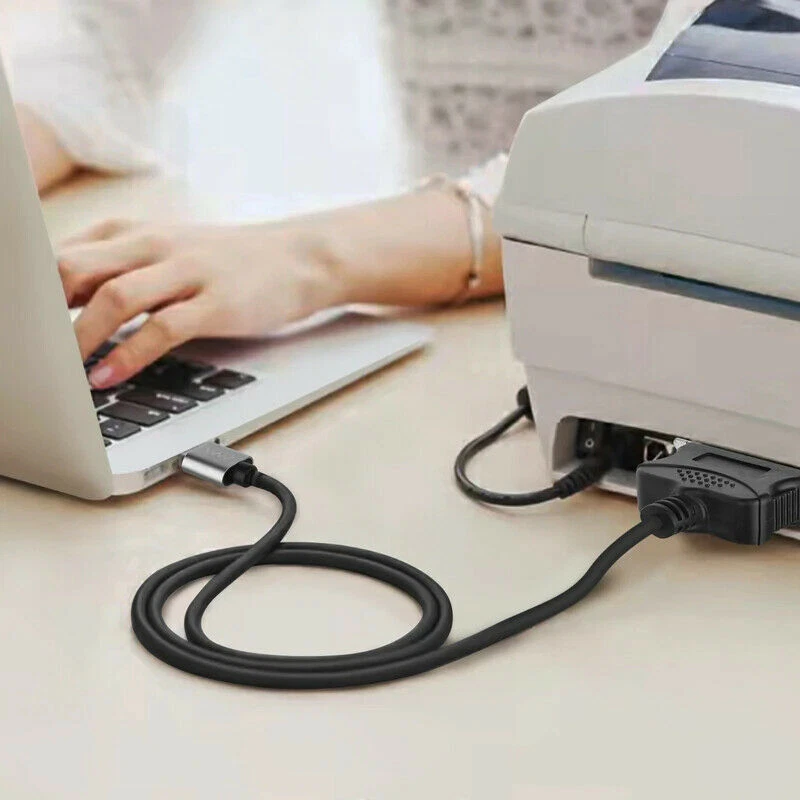 USB-A 2.0 Male to IEEE 1284 36 Pin DB36 Parallel Cable for Printers 1.5M - Image 4 of 4