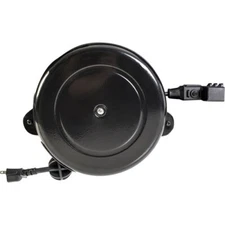 Salamander Designs Retractable Power Cable Reel with 3 Outlets for Display 30FT