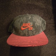 Nike SB Infrared  Camo Snapback Embroidered Swoosh Logo Skateboarding Hat