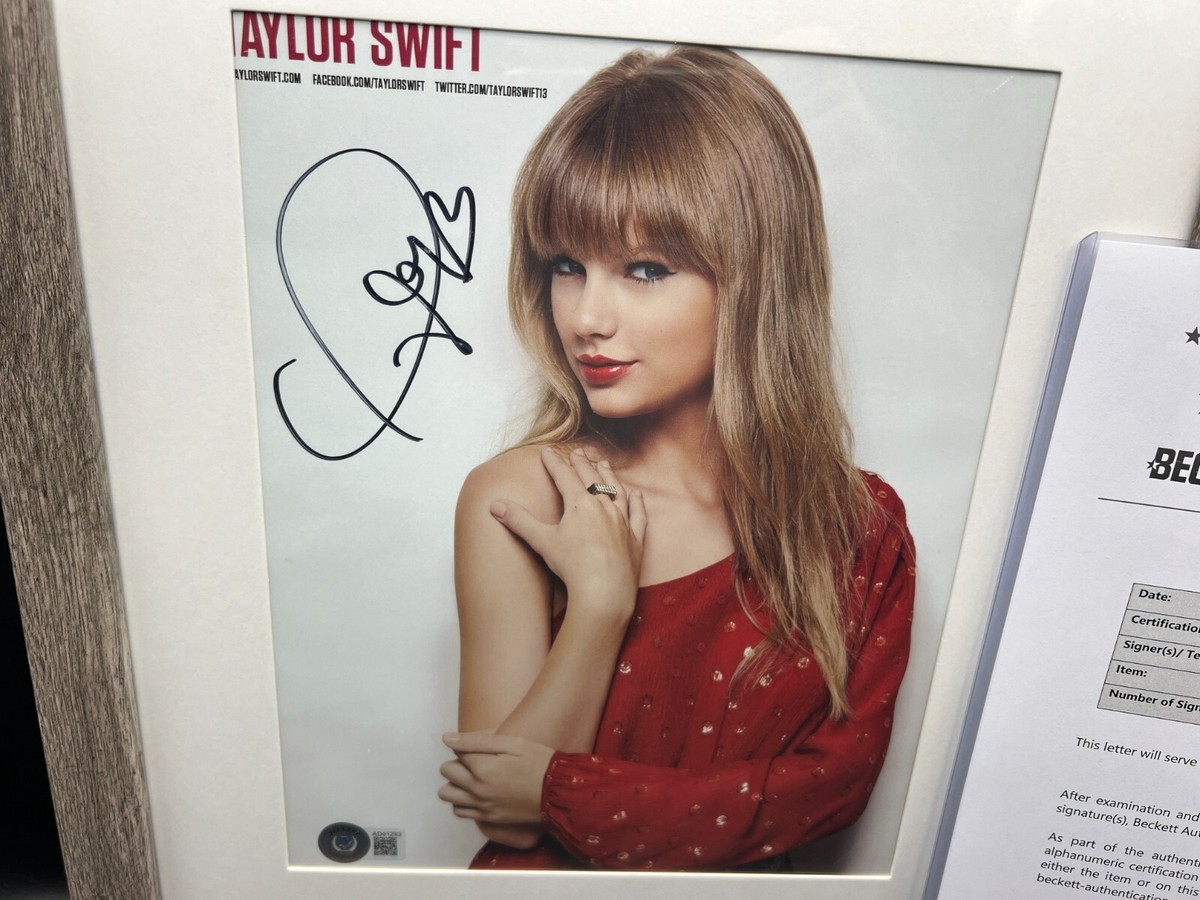 Taylor Swift RED 直筆サイン入り Taylor Swift Signed Autograph 8x10
