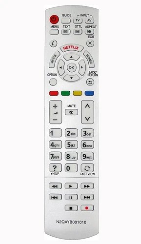 Replacement TV Remote Control for Panasonic N2QAYB001010