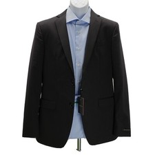 JOHN VARVATOS USA Men's BEDFORD Solid cotton Black Jacket blazer Sz 40R