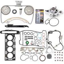 Head Gasket Set Timing Chain Kit Water Pump Fits 2007-2008 Pontiac G5 2.2l Dohc