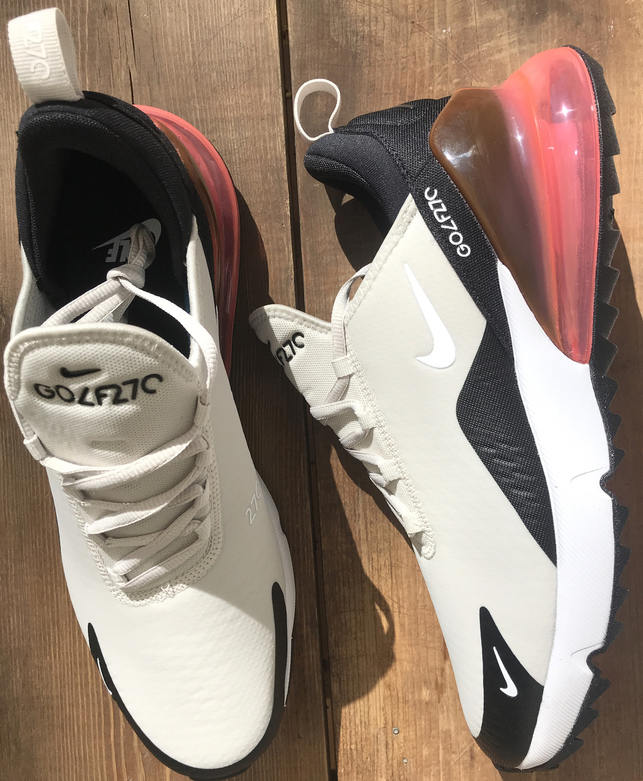 Size 10 5 Nike Air Max 270 Golf Light Bone For Sale Online Ebay