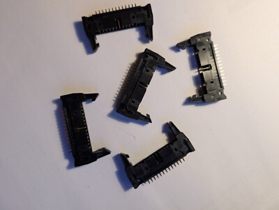 5 Stück IDC verriegelte Leiterplattenstecker Flachbandkabel Boxed Header Steckverbinder 2,54 mm 26-fach