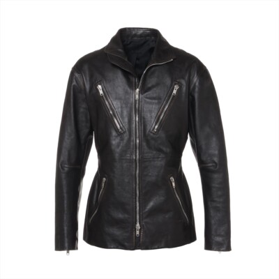 DIOR HOMME Leather Leather jacket 46 Men's Black DIOR HOMME Leather Leather jacket 46 Men's Black