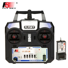FLYSKY FS-i4 AFHDS 2A 2.4GHz 4CH Radio System Transmitter w/FS-A6 Receiver H7H4