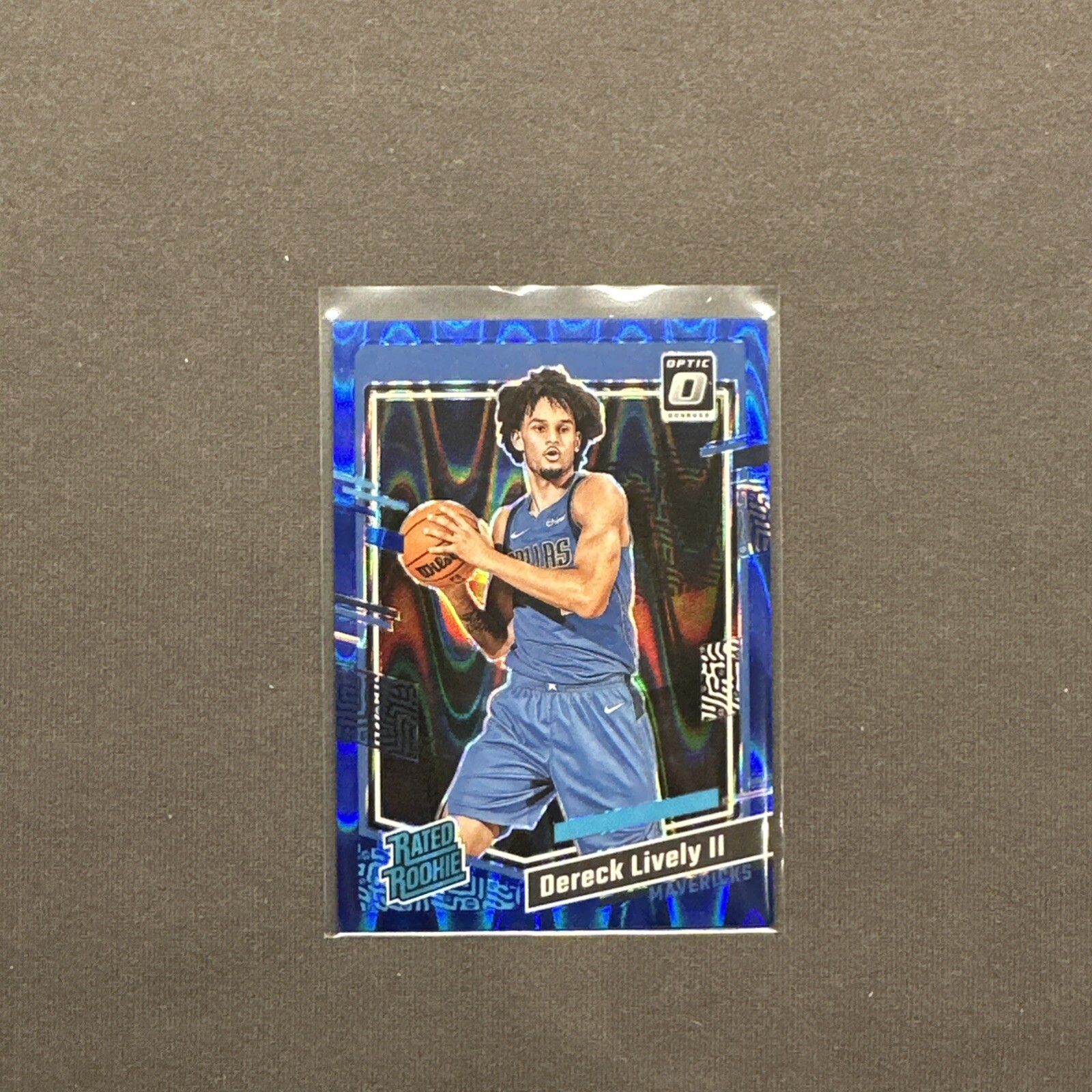 💧 # /249 Aqua RC Optic 2023-24 Dereck Lively II Rated Rookie Blue Prizm #245