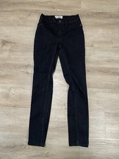 Free People Womens Faded Black Sz 26 Denim High Rise Stretch Ankle Skinny Jeans