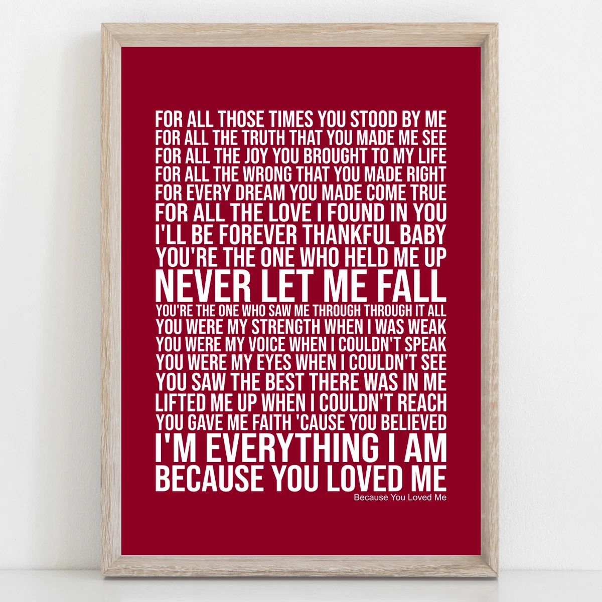 Because You Loved Me Celine Dion Lyrics Discount | www.valleyglass.com