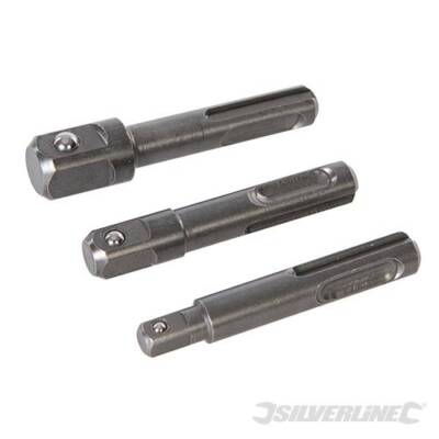 Silverline SDS Plus Steckschlüssel-Satz 3-tlg. 1/4'', 3/8'' & 1/2'' 633498