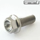 M8 20mm Titanium Hex Head Flange Bolt 20 mm Ti Grade 5 CNC rolled threads x 1.25