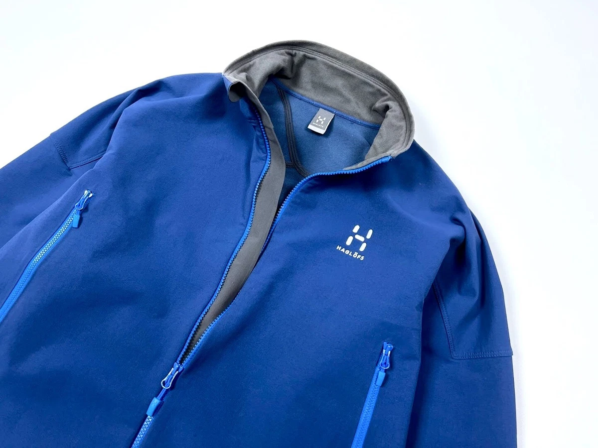 Men's HAGLOFS SKARN Soft Shell Waterproof Raincoat Stretch Light Jacket - L