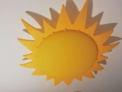 IKEA Smila SOL Sun Ceiling Wall Light Fixture Vintage Kids Play Room Decor EUC - Picture 3 of 23