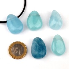 Cabochon - Anhänger Edelstein Ø ca. 30 mm seitlich gebohrt Tropfen p