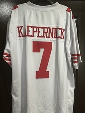 Colin Kaepernick 7 San Francisco 49'ers Jersey Mens 2XL White Nike On Field NFL