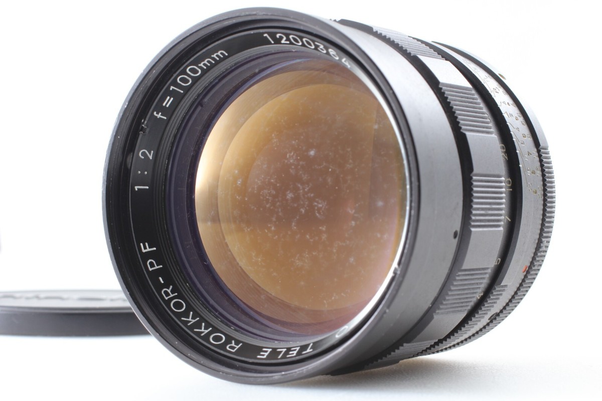 AS-IS] Minolta Auto Tele Rokkor PF 100mm f/2 MF Lens for MC