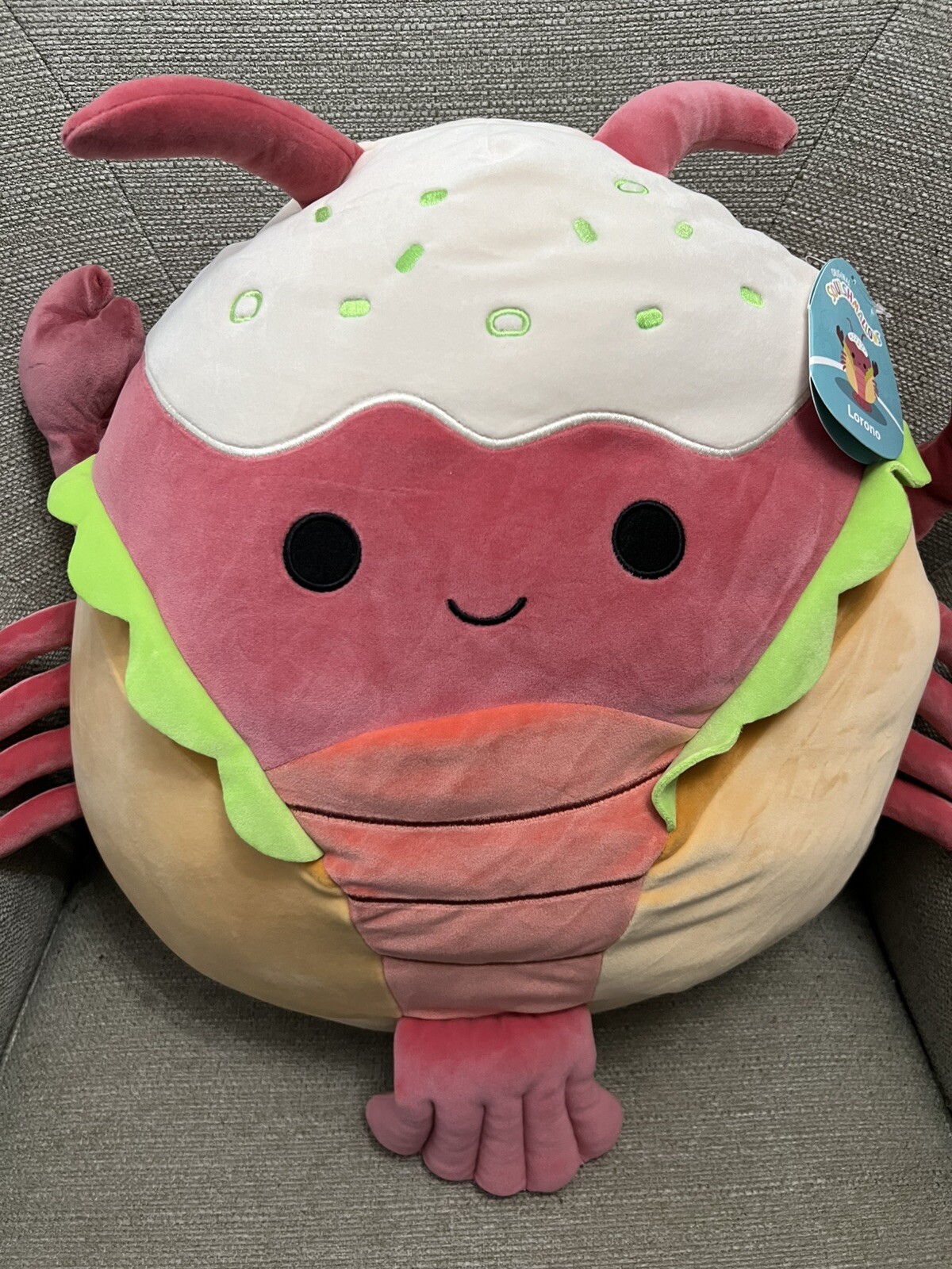 NWT Squishmallows 16 Inch Lorono The Red Lobster Christmas 2024 Lobster Roll