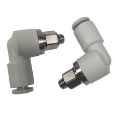 SMC KXL04-M6 Rotary Elbow Fittings, M6x1.0 Male to 4mm Tube (2 pack) KXL04M6