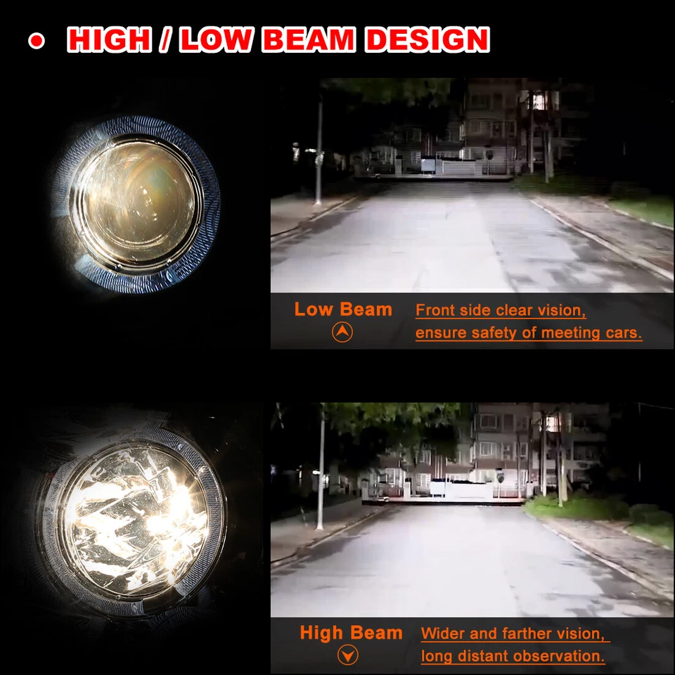 Par de faros proyectores LED halo para Mitsubishi Eclipse 2000-2005  Foto 4 de 4