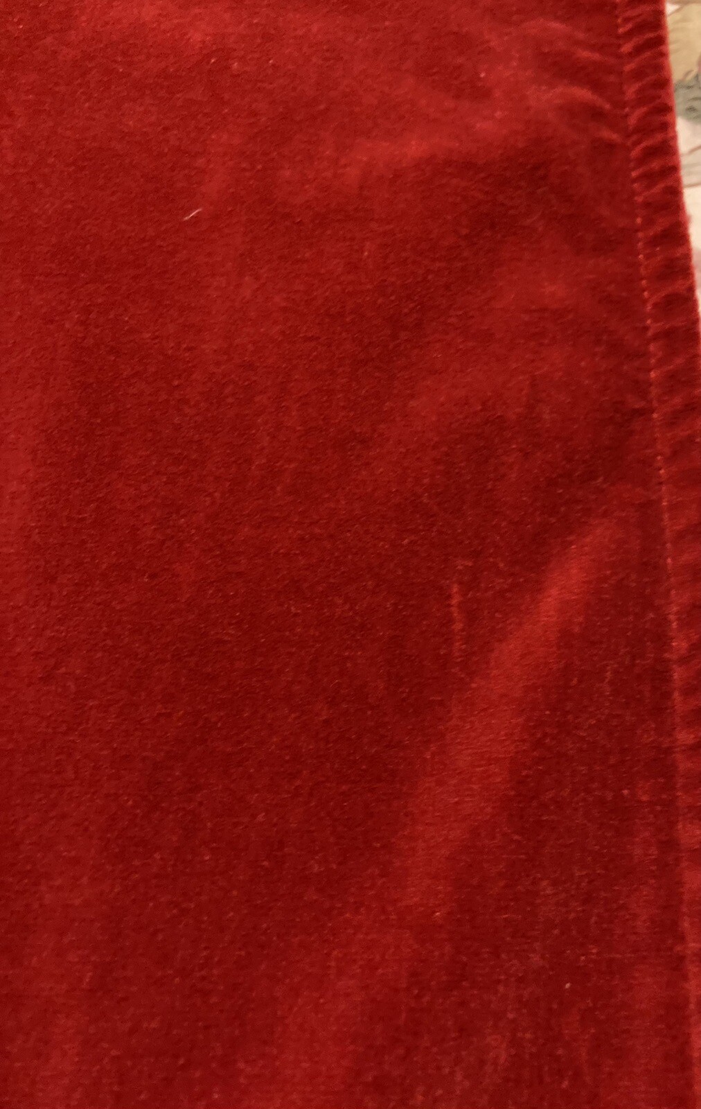 Pair of Pottery Barn Red Velvetlike Euro Shams 24" x 24" Hard to find