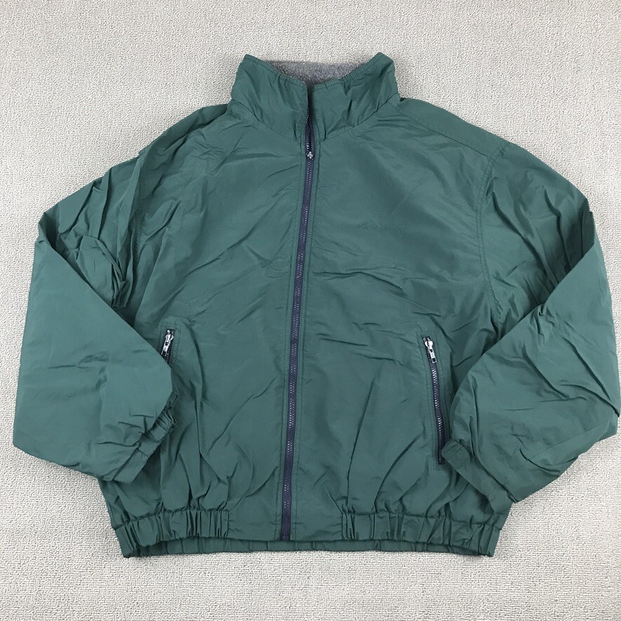Eddie Bauer Polartec Coat Men XL Green 