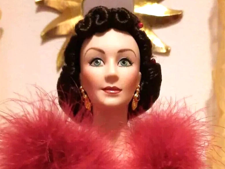 FRANKLIN MINT  Porzellanpuppe Künstlerpuppe SCARLETT O`HARA  vom Winde verweht