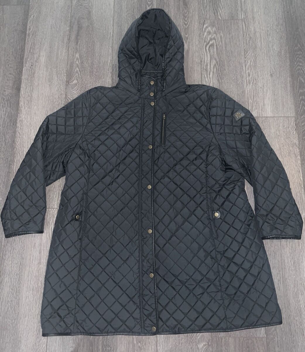 NEW Women's Ralph Lauren Polo Quilted Field Hood Black Label NEW Women's Ralph Lauren Polo Quilted Field Hood Black Label