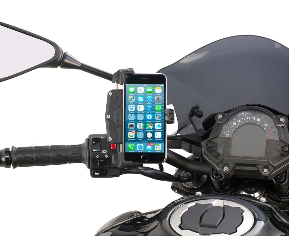 GIVI S920 Motorcycle Phone Holder Universal for Apple iphone Samsung Smart Clip - image 3 of 4