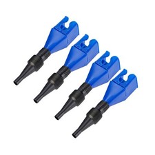 4Pcs Flexible Oil Draining Tool Snap Funnel Spill Free Plastic Funnel for Car