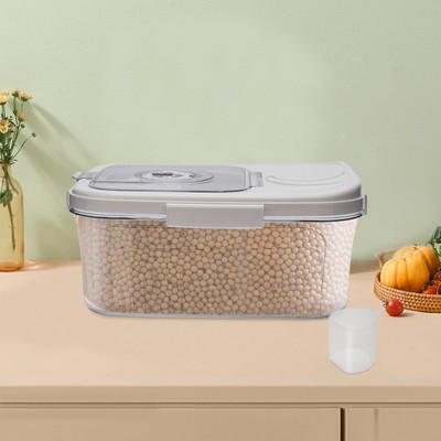 5KG Rice Storage Box Rice Dispenser Rice Container Grain Storage Jar Cereal Box