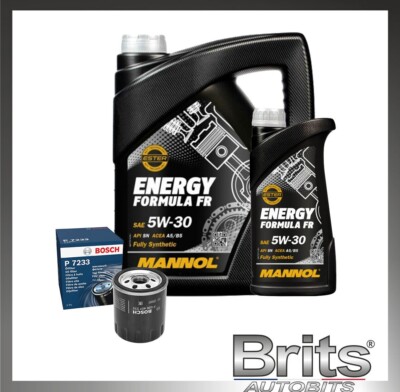 SERVICE KIT for FORD KUGA 2.0 TDCI - BOSCH OIL FILTER + 6L OIL 5W30 (2014-2021)