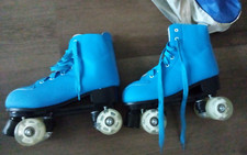 XUDREZ Roller Skates Electric Blue Womens EU 41 Leather, High-top 10 - 10.5 US