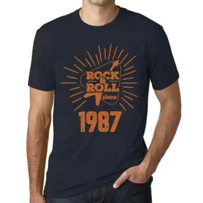 ULTRABASIC Herren T-Shirt Gitarre und Rock & Roll seit 1987 Guitar and Rock &