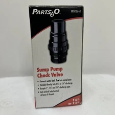 Sump Pump Check Valve ~ Parts2O FP0026-6D - 1-1/4" or 1-1/2" Threaded Inlet