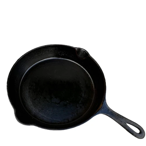 Vintage Griswold Cast Iron Skillet No 9 Erie PA USA 710 Large Block Logo No Warp