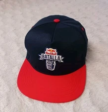 Red Bull "Batalla De Los Gallos" Rap Freestyle Battle Snapback Hat Cap Red/Blue