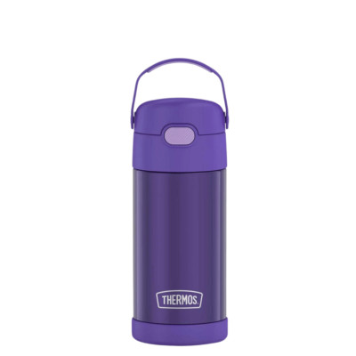 THERMOS FUNTAINER 12 Ounce Stainless Steel Vacuum Insulated Kids Straw Bottle