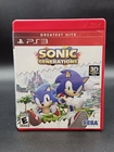 Sonic Generations Greatest Hits (Sony PlayStation 3, 2011) PS3 Video Game Tested