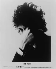 8" x 10"  1967 Bob Dylan Covering Eye Cigarette