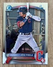 2025 1st Bowman #BCP-111 Jose Pirela Chrome Prospects Cleveland Guardians