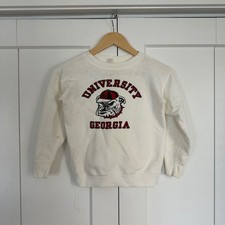 Rare True Vintage 60s Kids Champion Running Man Sweatshirt Georgia Bulldogs