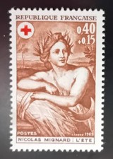  Timbres-poste Été, avec surcharge Valeur 20+7#0,40+0,15c Neuf !!!