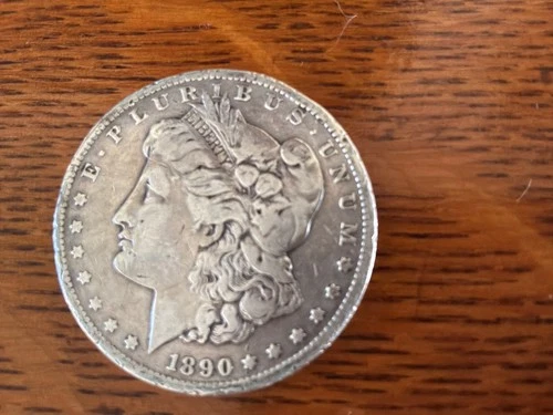 1890 -CC US MORGAN SILVER DOLLAR   KEY  DATE VG