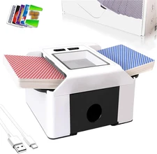 Smart Automatic Card Shuffler 1-2 Deck, Rechargeable Built-In 2000Mah Battery, A