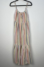 Old Navy Women’s Tiered Maxi Swing Multicolour Dress With Pockets Size S