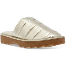 Steve Madden Women's Chex Slipper, Gold, 8